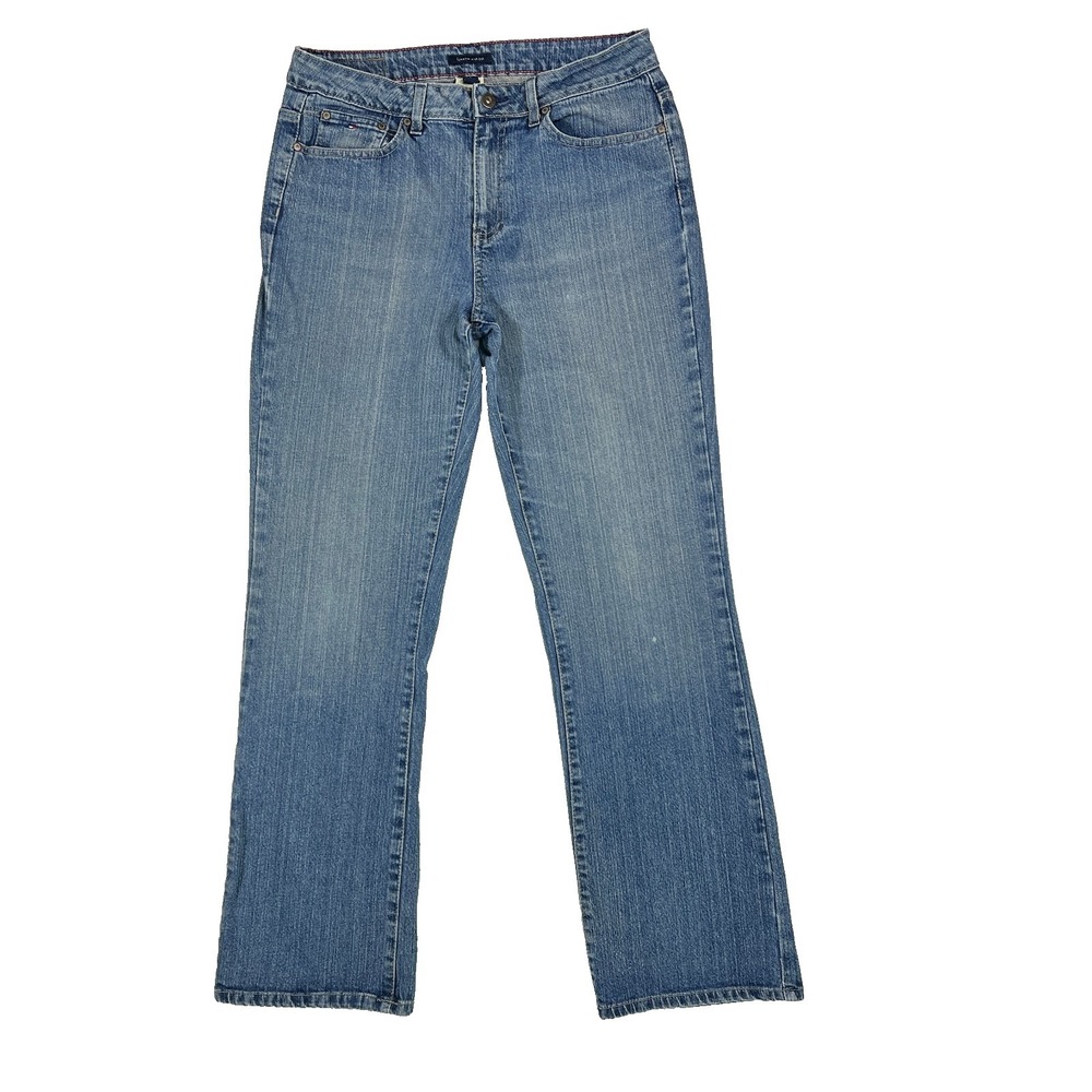 Tommy Hilfiger Vintage Women Medium Wash Denim Bootcut Flare Jeans Size 10
